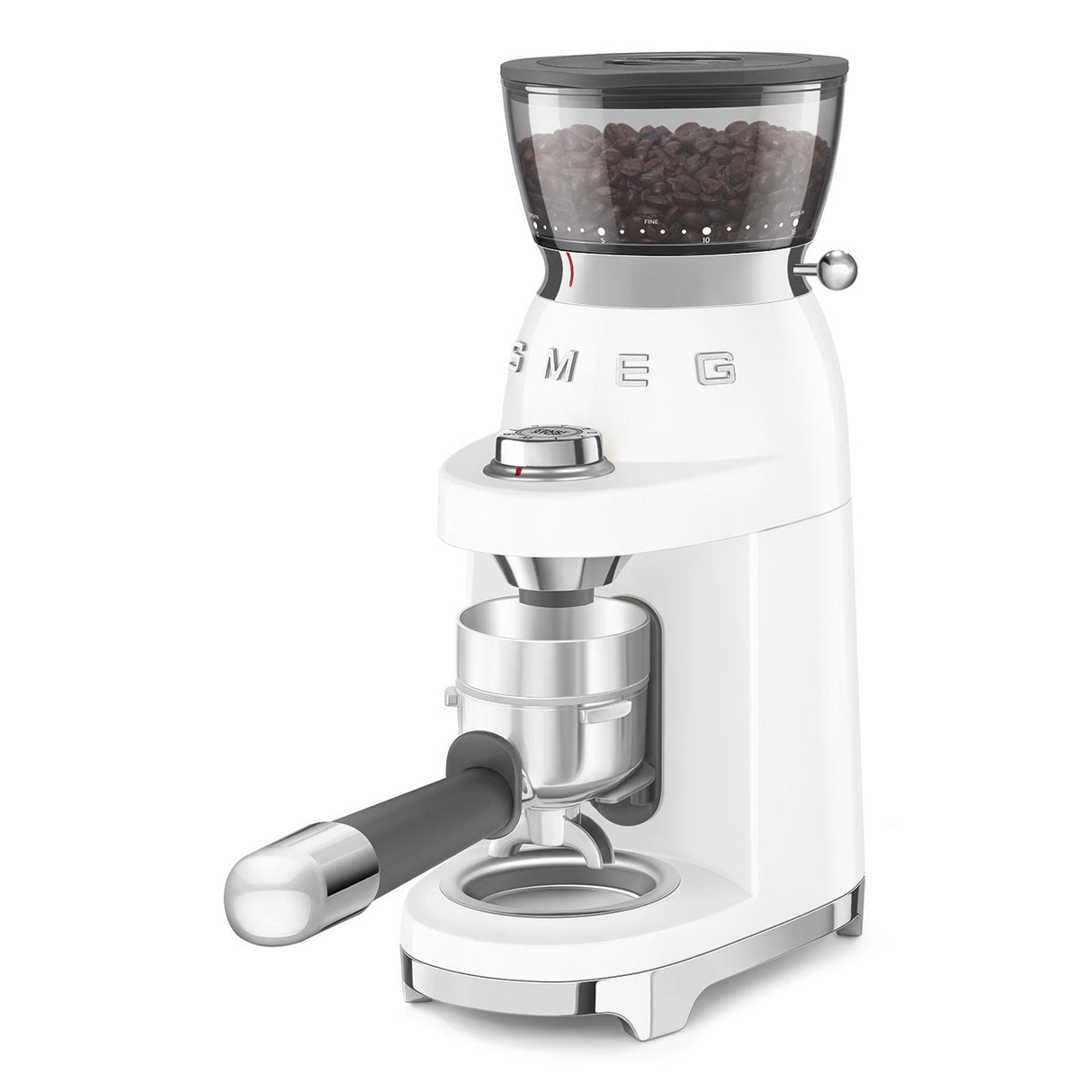 Smeg Retro-Style Coffee Grinder CGF03WHUS (White) Coffee Grinder Smeg