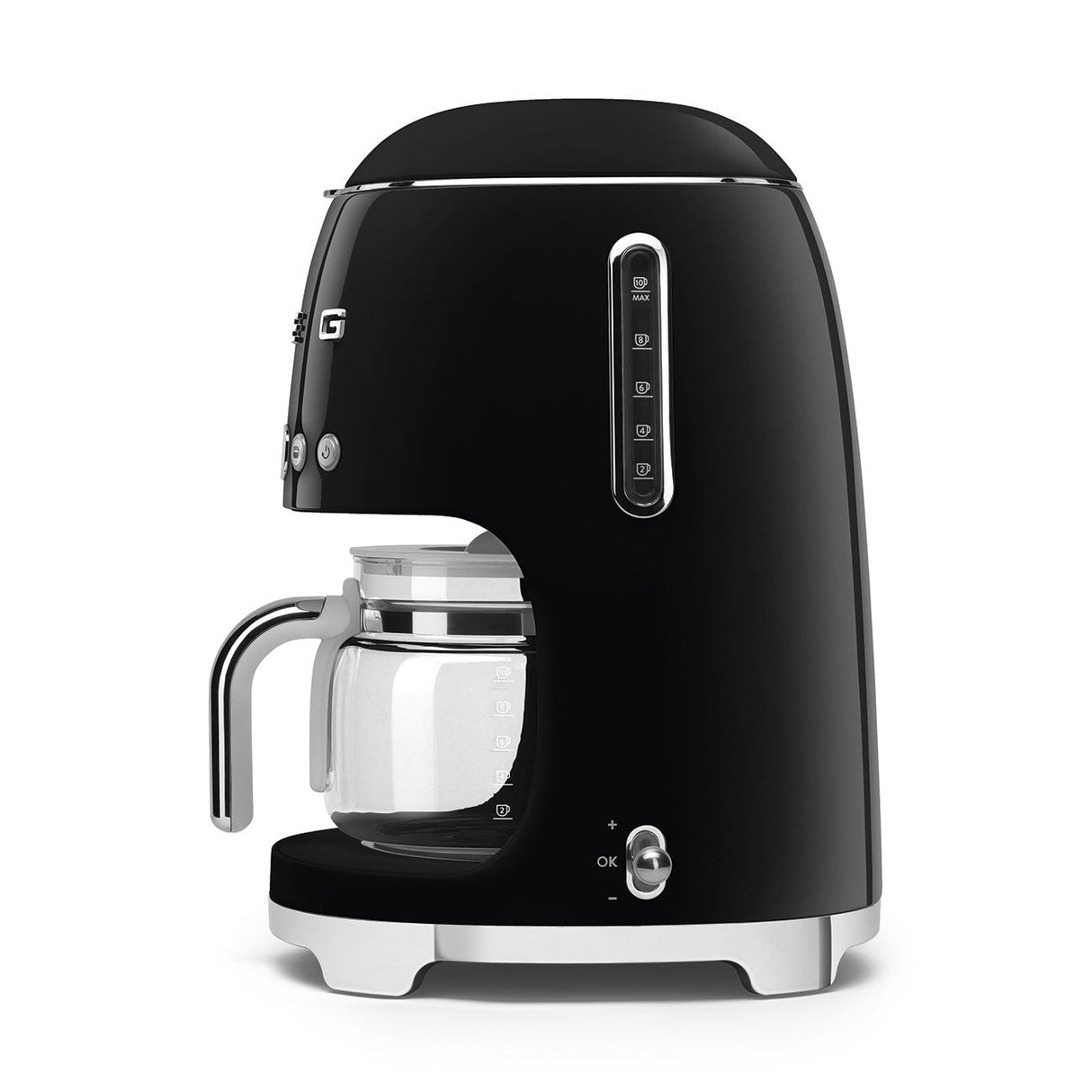 Smeg 50s Retro-Style Drip Coffee Machine DCF02BLUS (Black) Drip Coffee Maker Smeg