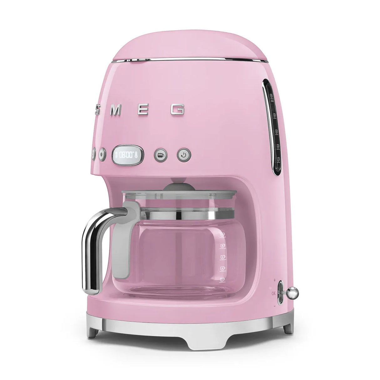 Smeg 50s Retro-Style Drip Coffee Machine DCF02PKUS (Pink) Drip Coffee Maker Smeg