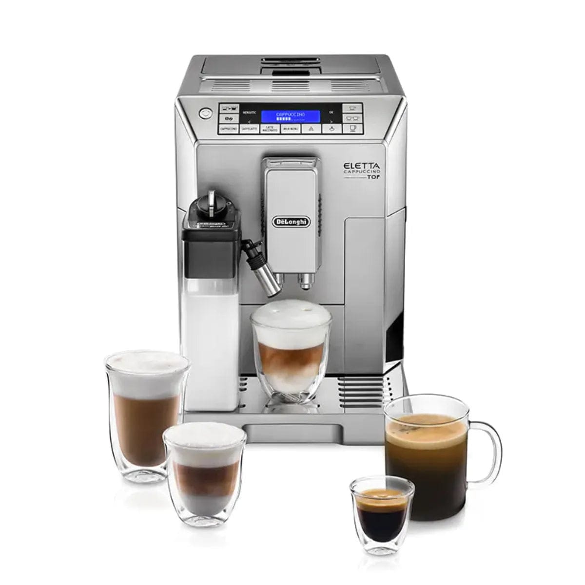 De'Longhi Eletta Cappuccino Top Super Automatic Espresso Machine ECAM45760S (Silver) - REFURBISHED Super Automatic Espresso Machine DeLonghi