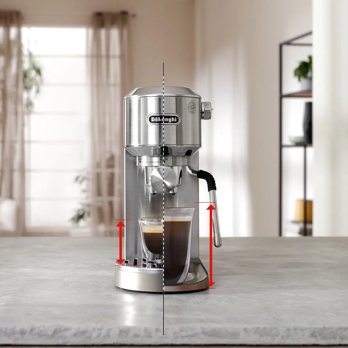 De'Longhi Dedica Duo Espresso Machine with Cold Brew EC890M (Metal) Espresso Machine DeLonghi