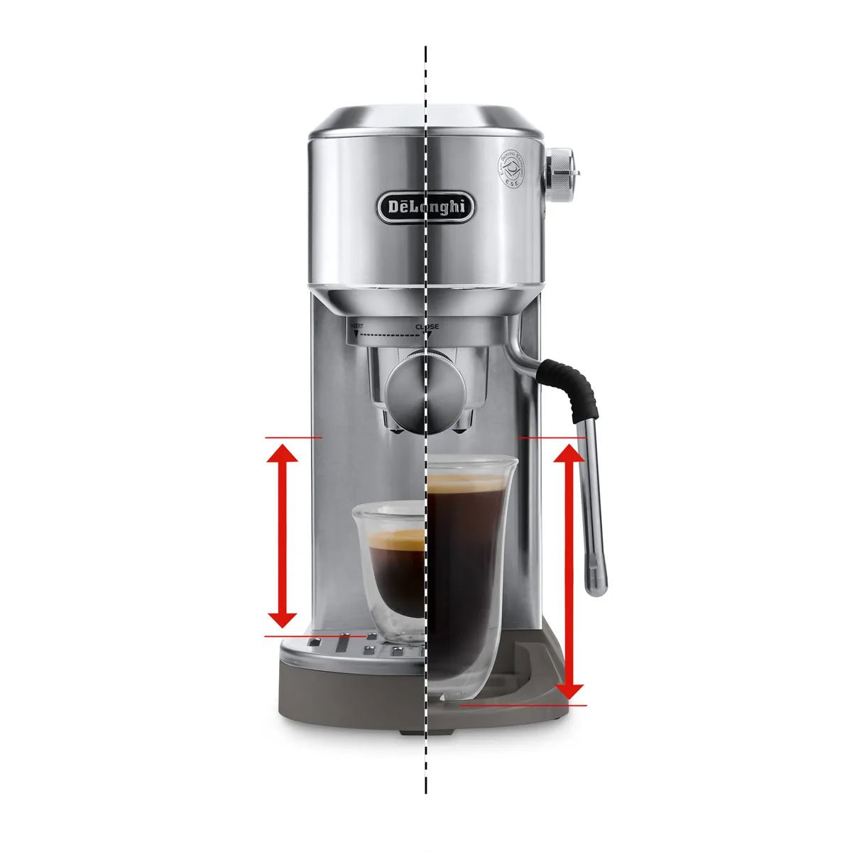 De'Longhi Dedica Duo Espresso Machine with Cold Brew EC890M (Metal) Espresso Machine DeLonghi