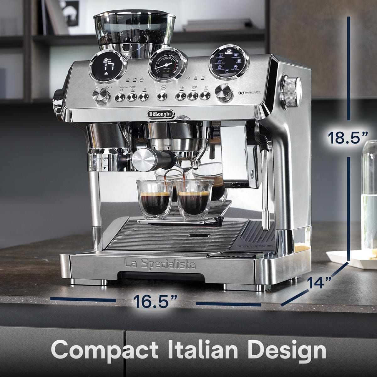 De'Longhi La Specialista Maestro Espresso Machine with Cold Brew EC9885M (Silver) Espresso Machine DeLonghi