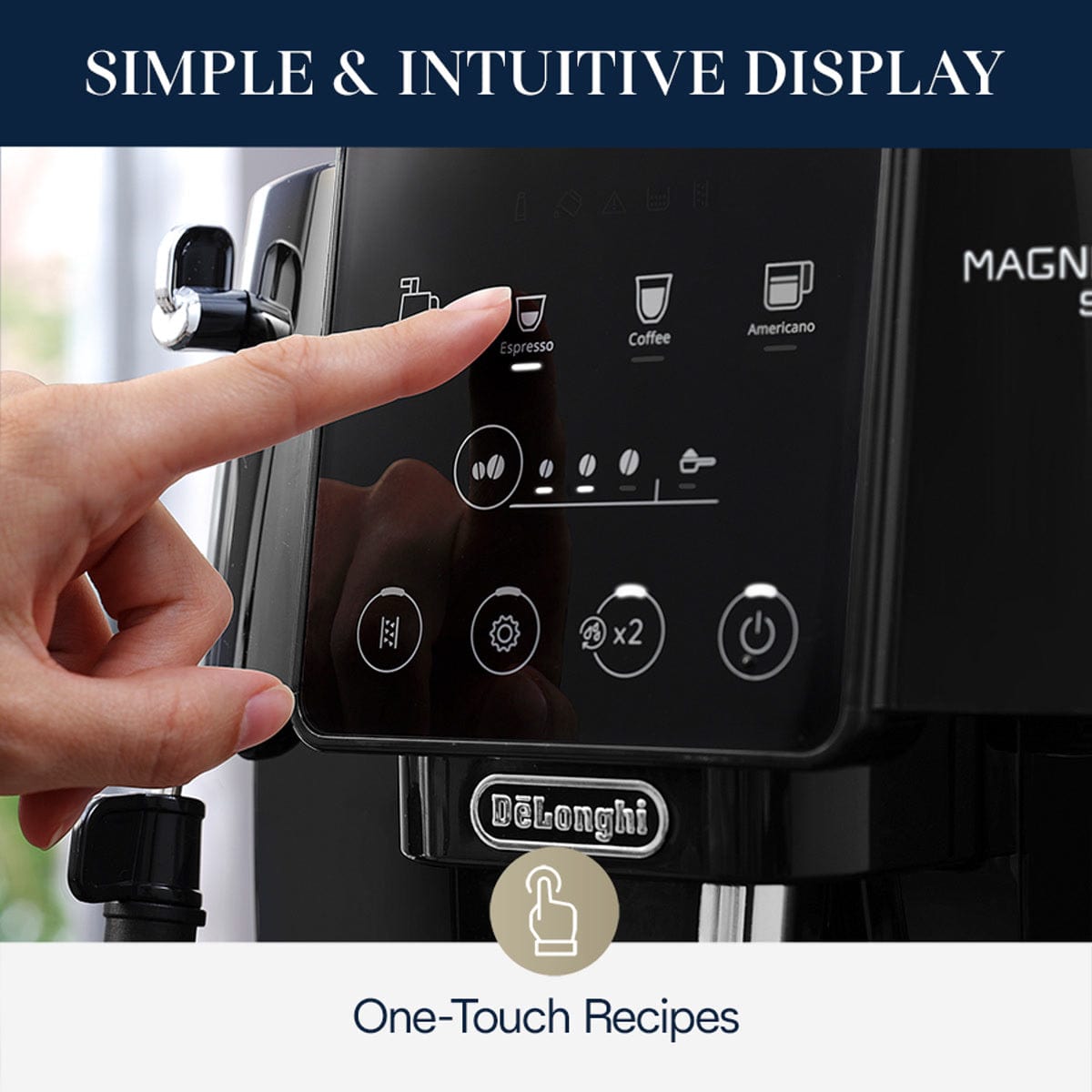 De'Longhi Magnifica Start Super Automatic Espresso Machine ECAM22022B (Black) Super Automatic Espresso Machine DeLonghi