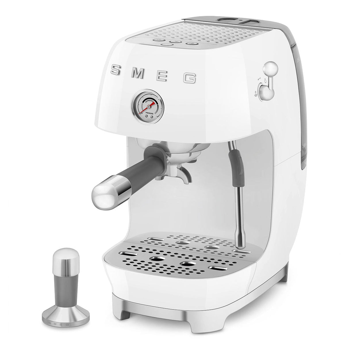 Smeg Retro-Style Espresso Maker with Cold Brew ECF03WHUS (White) Espresso Machine Smeg