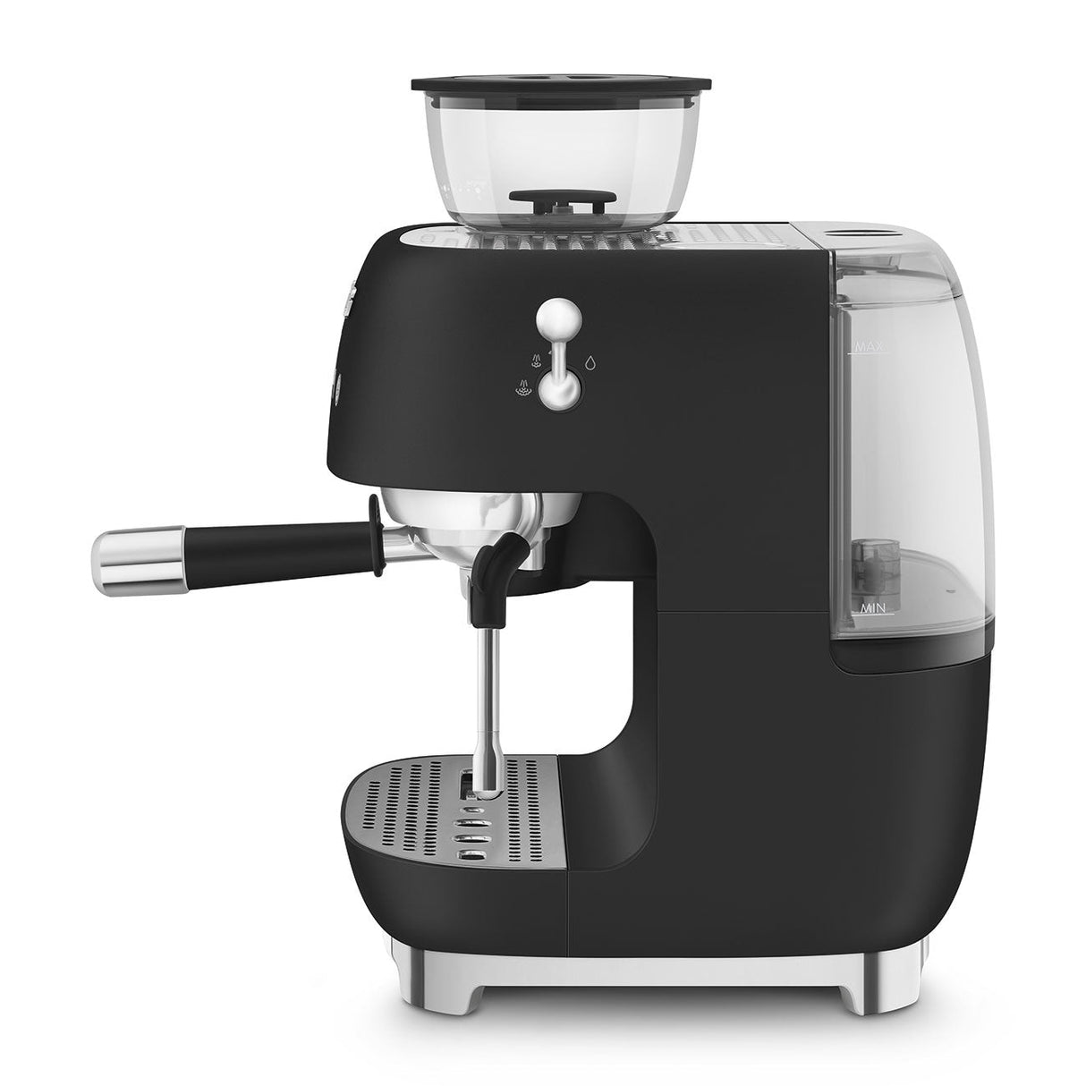 Smeg Retro-Style Semi Automatic Espresso Machine with Grinder EGF03BLMUS (Matte Black) Espresso Machine Smeg