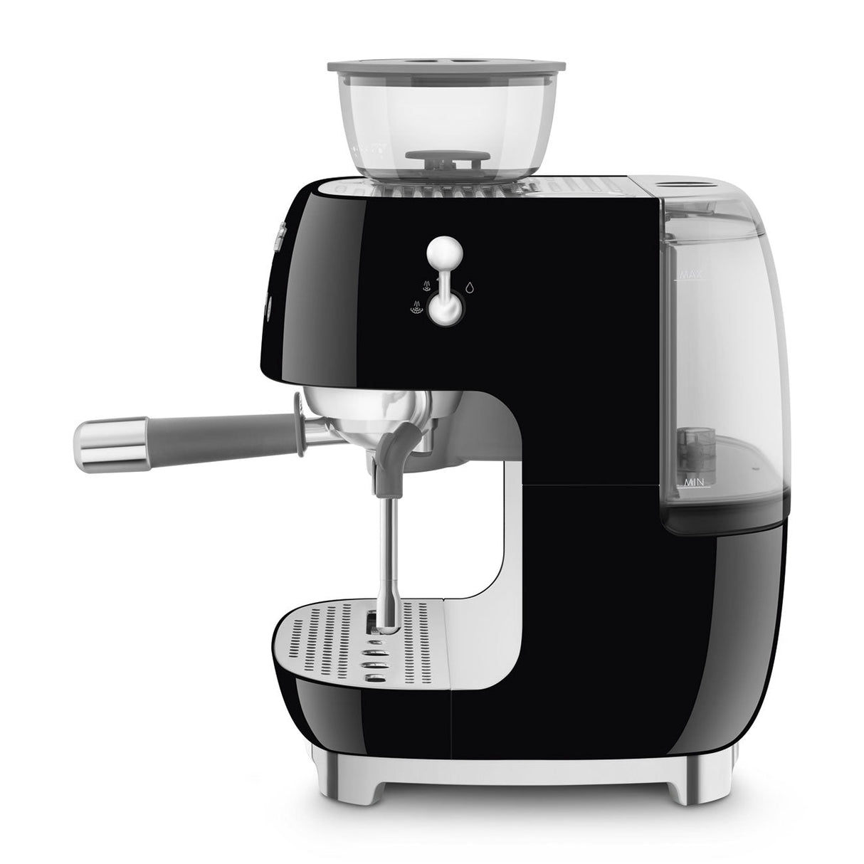 Smeg Retro-Style Semi Automatic Espresso Machine with Grinder EGF03BLUS (Black) Espresso Machine Smeg