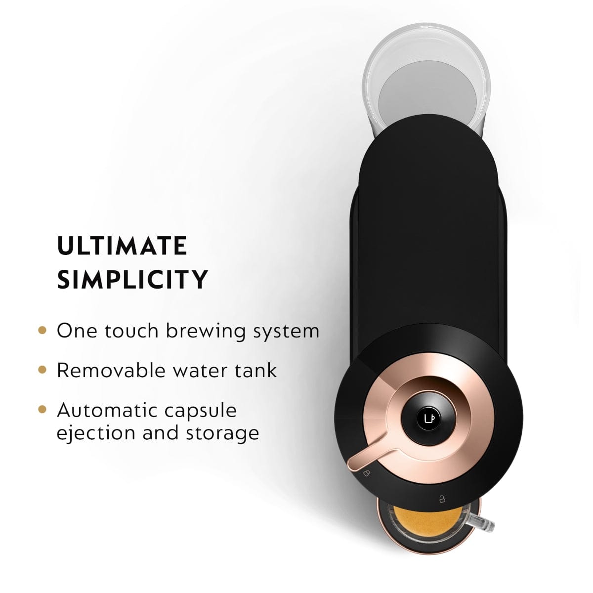 Nespresso Vertuo Next Premium Coffee and Espresso Machine with Aeroccino by De'Longhi ENV120BAE (Black with Rose Gold) Nespresso Machine DeLonghi