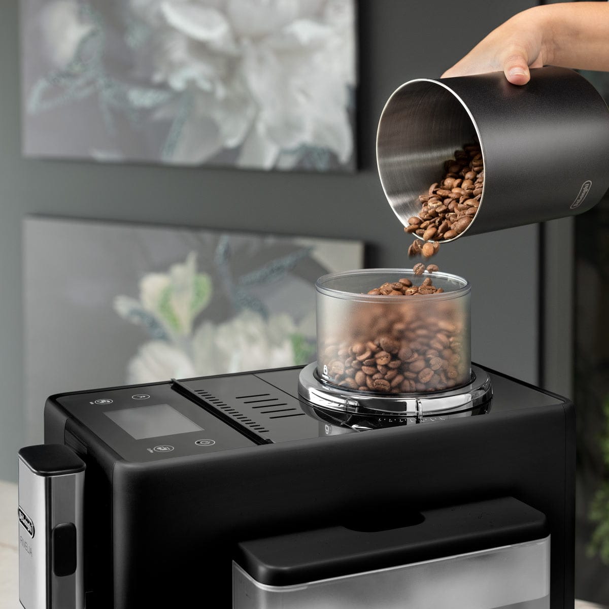 De'Longhi Rivelia Super Automatic Espresso Machine EXAM44055B (Onyx Black) Super Automatic Espresso Machine DeLonghi