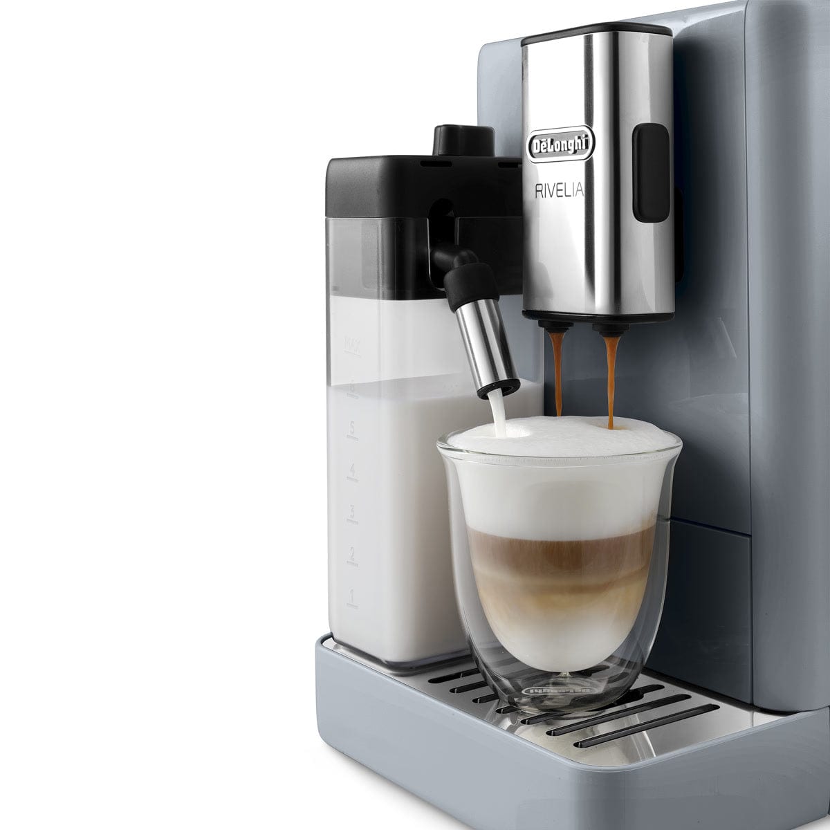 De'Longhi Rivelia Super Automatic Espresso Machine EXAM44055G (Pebble Grey) Super Automatic Espresso Machine DeLonghi