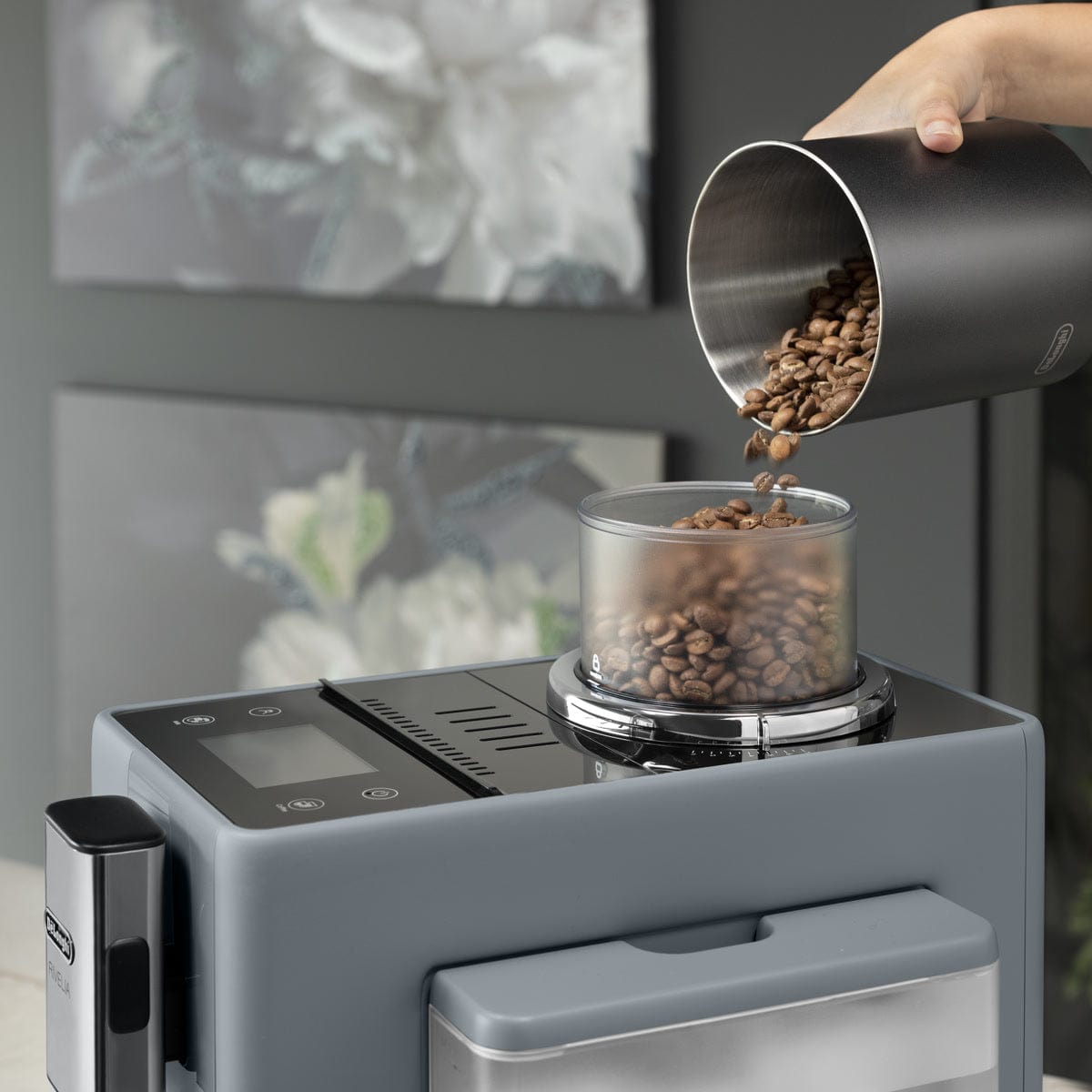 De'Longhi Rivelia Super Automatic Espresso Machine EXAM44055G (Pebble Grey) Super Automatic Espresso Machine DeLonghi