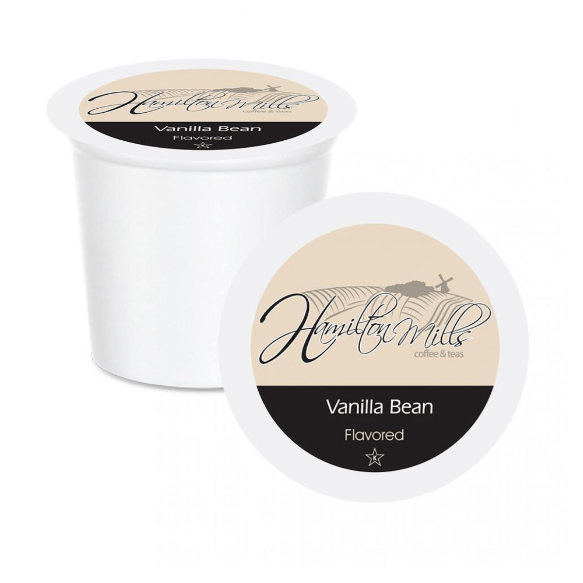 Hamilton Mills Vanilla Bean Single-Serve Coffee Pods (Box of 40) K-Cups Hamilton Mills