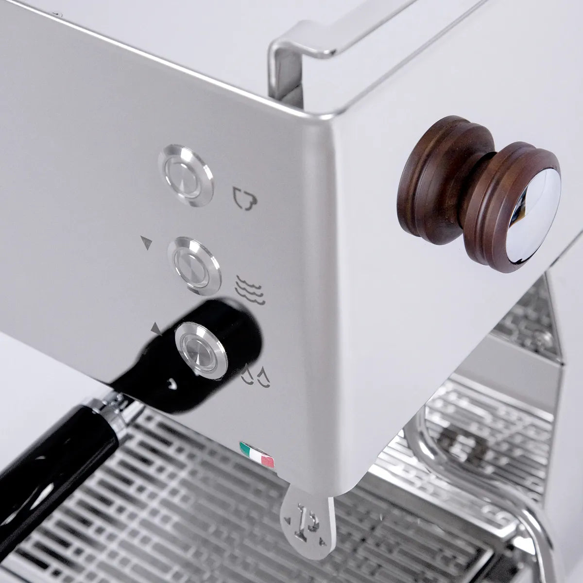 Quick Mill Pop-up Espresso Machine (Stainless Steel) with Tamper Bundle Espresso Machine Quick Mill