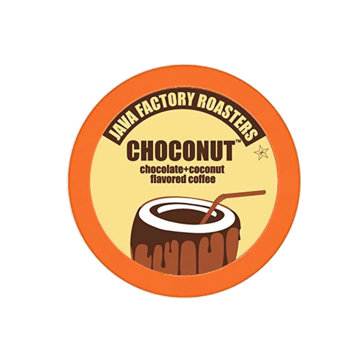 Java Factory Choconut Single-Serve Coffee Pods (Box of 40) K-Cups Java Factory