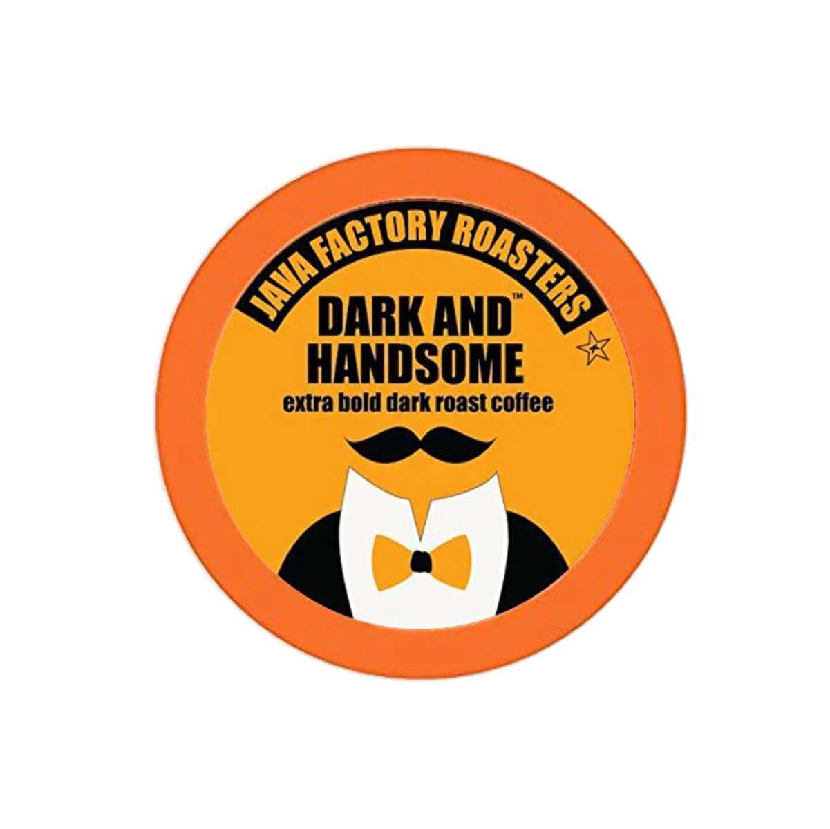 Java Factory Dark and Handsome Single-Serve Coffee Pods (Box of 40) K-Cups Java Factory