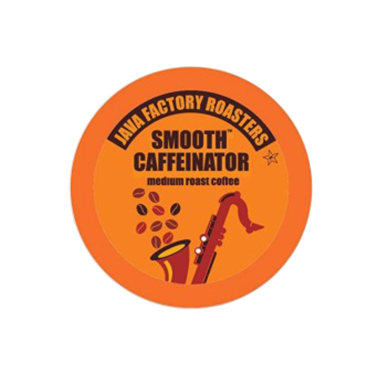 Java Factory Smooth Caffeinator Single-Serve Coffee Pods (Box of 40) K-Cups Java Factory