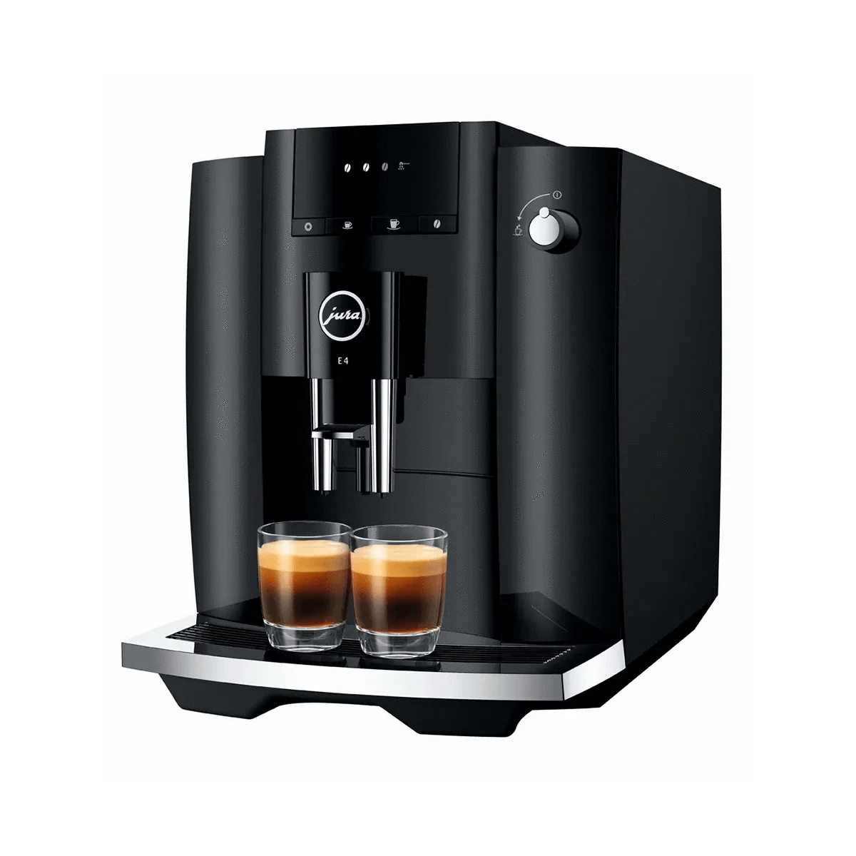 Jura E4 Super Automatic Coffee Machine 15466 (Piano Black) Super Automatic Espresso Machine Jura