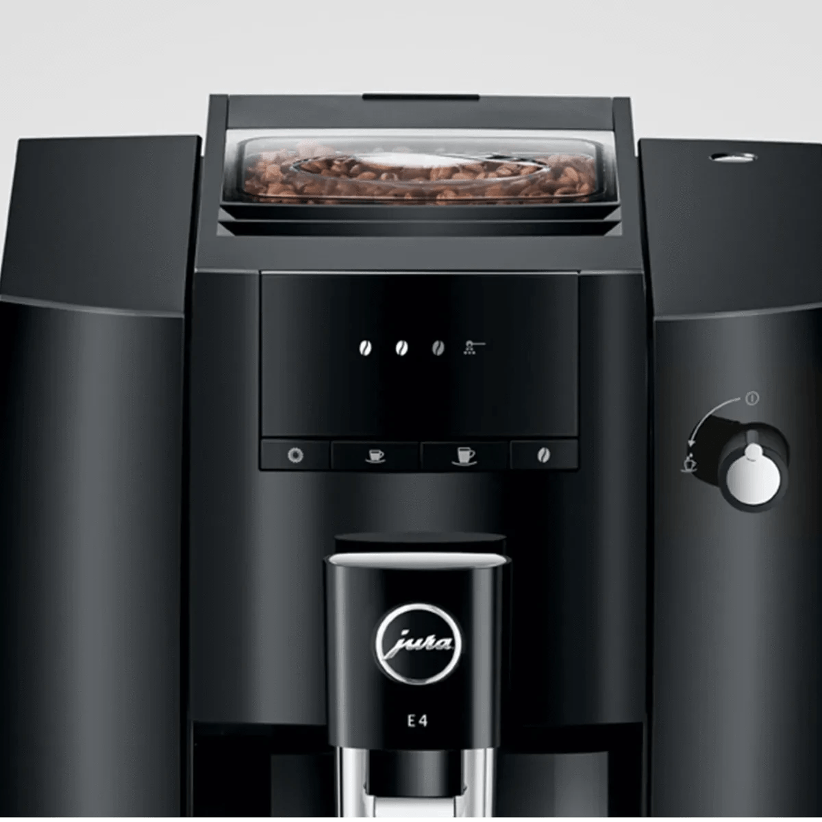 Jura E4 Super Automatic Coffee Machine 15466 (Piano Black) Super Automatic Espresso Machine Jura