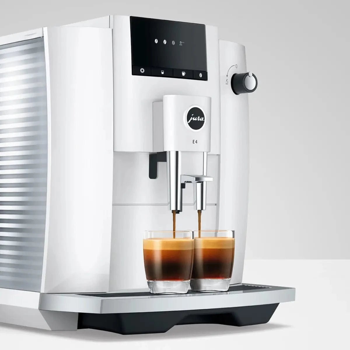 Jura E4 Super Automatic Coffee Machine (Piano White) Super Automatic Espresso Machine Jura