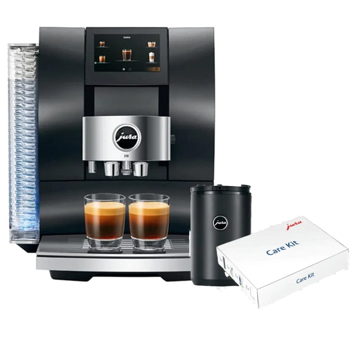 Jura Z10 Diamond Black Super Automatic Coffee Machine Bundle (Jura Black Cool Control 1.0 l and Smart Care Kit) Super Automatic Espresso Machine Jura