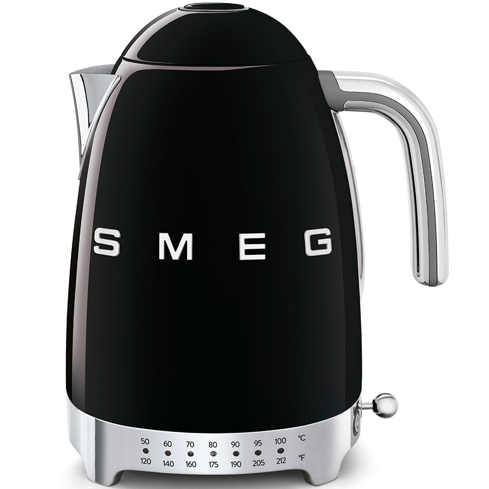 Smeg Retro-Style Variable Temperature 1.7L Electric Kettle KLF04BLUS (Black) Kettle Smeg