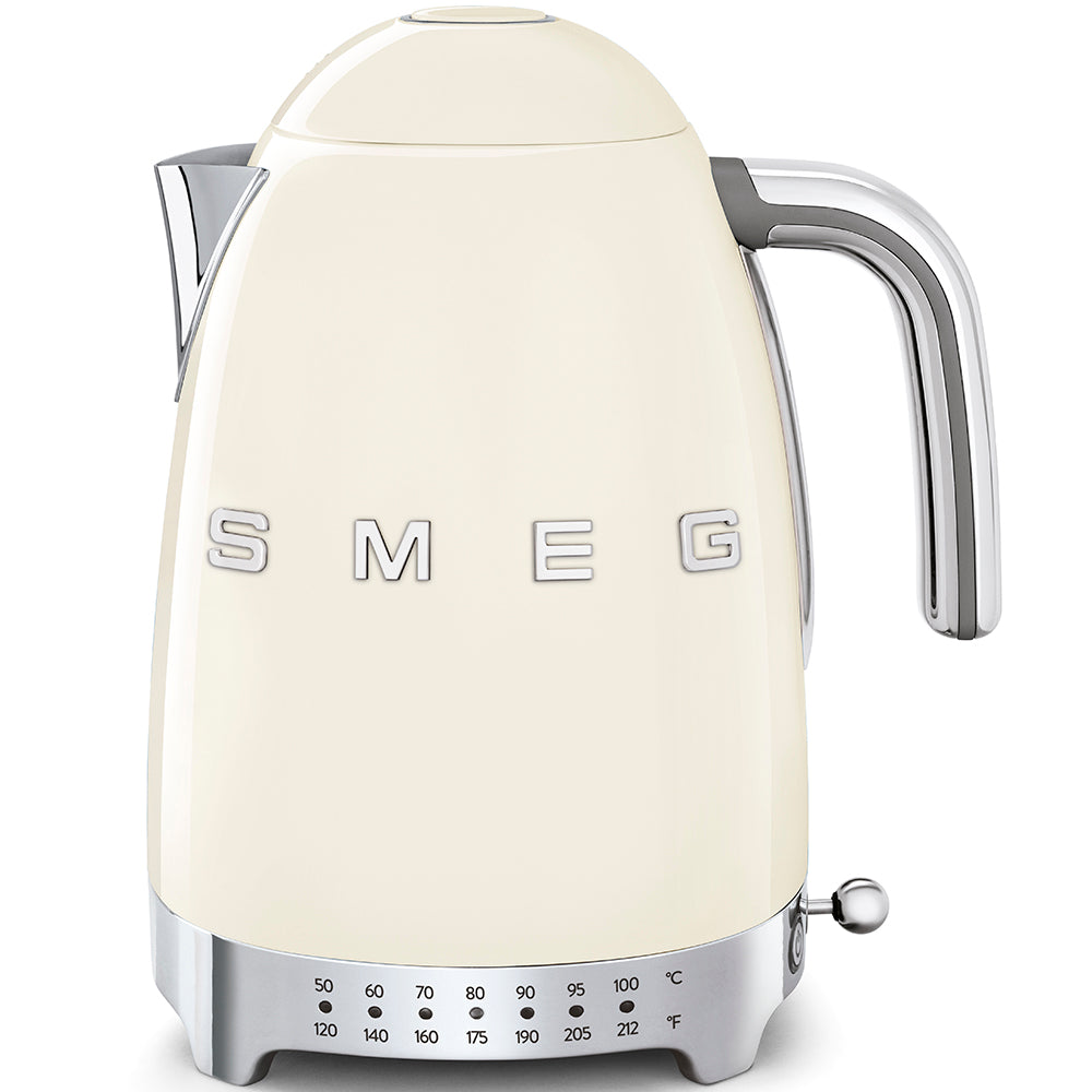 Smeg Retro-Style Variable Temperature 1.7L Electric Kettle KLF04CRUS (Cream) Kettle Smeg