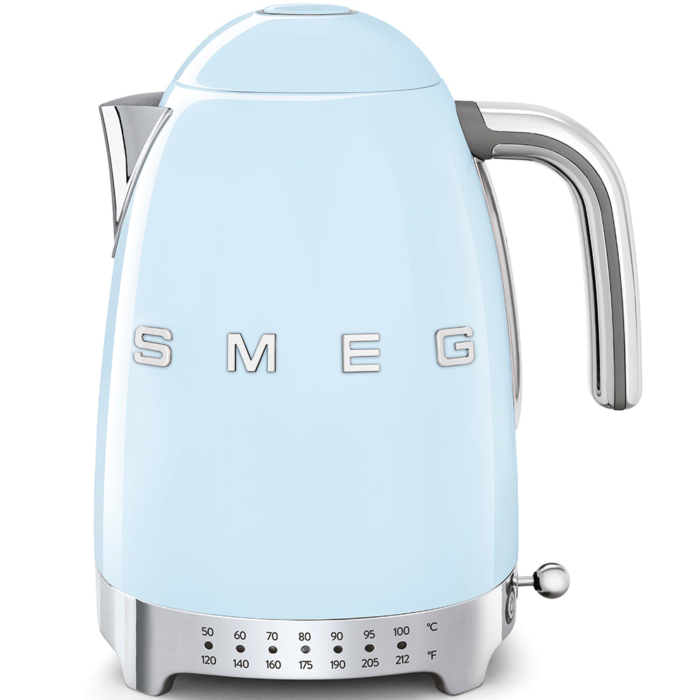 Smeg Retro-Style Variable Temperature 1.7L Electric Kettle KLF04PBUS (Pastel Blue) Kettle Smeg