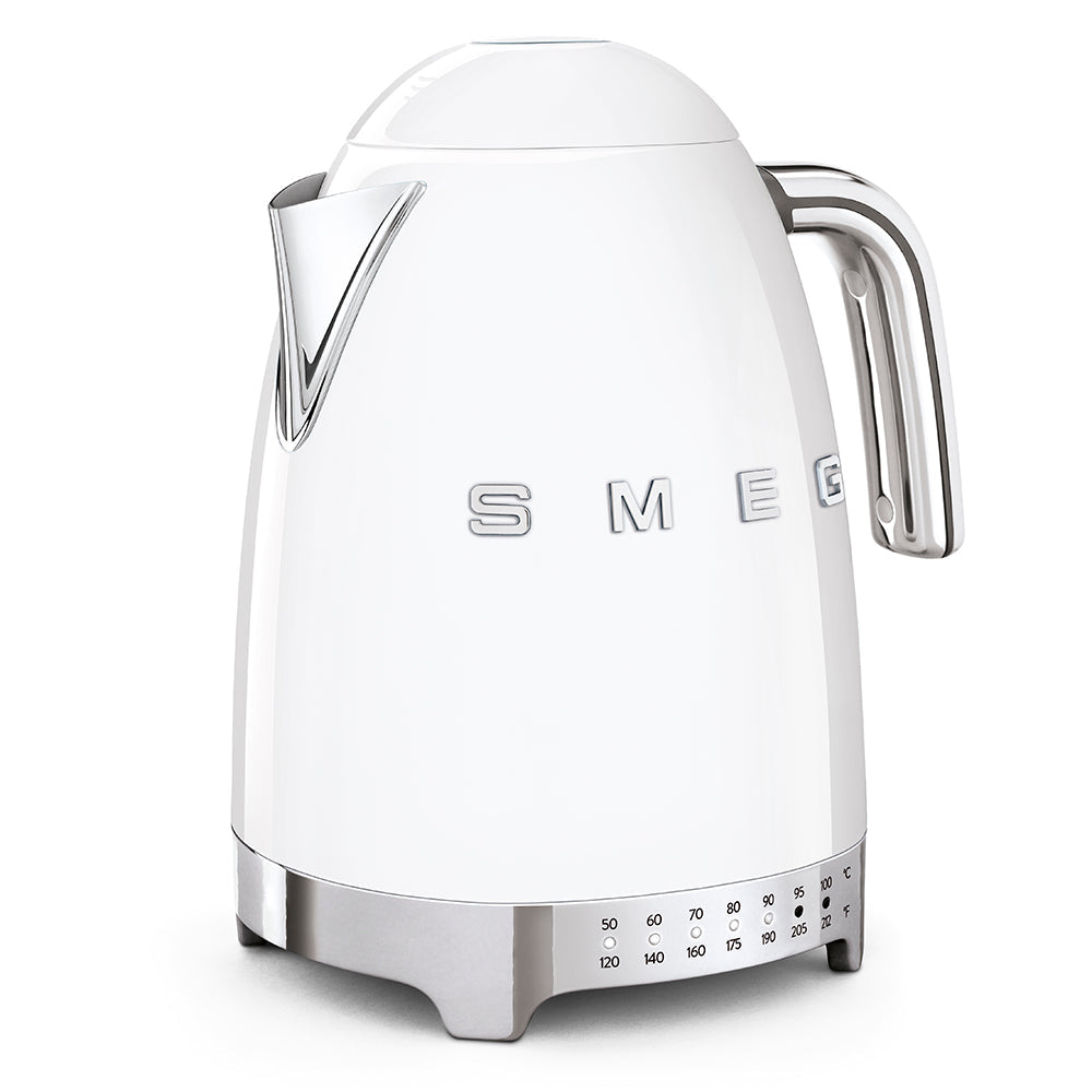 Smeg Retro-Style Variable Temperature 1.7L Electric Kettle KLF04WHUS (White) Kettle Smeg