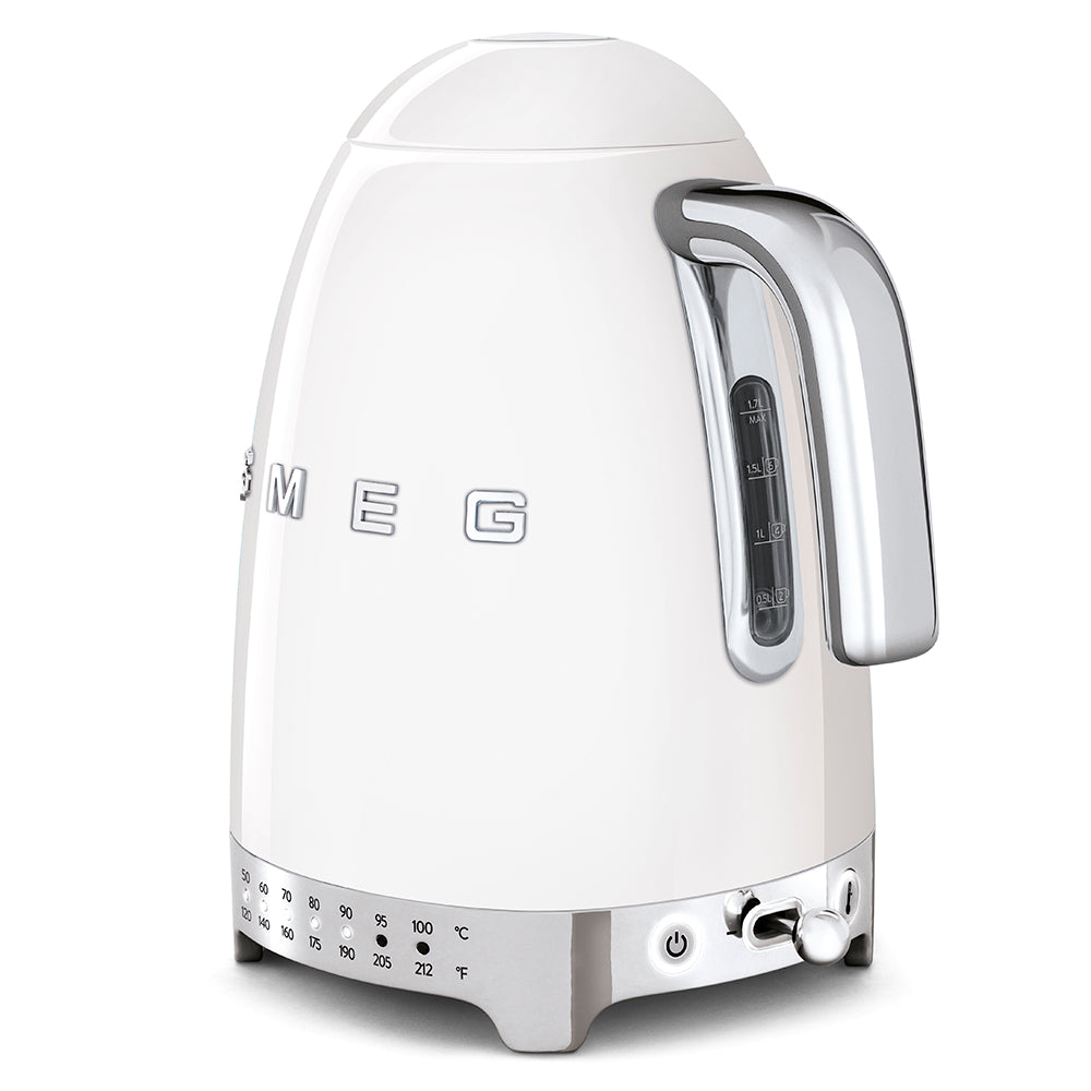 Smeg Retro-Style Variable Temperature 1.7L Electric Kettle KLF04WHUS (White) Kettle Smeg
