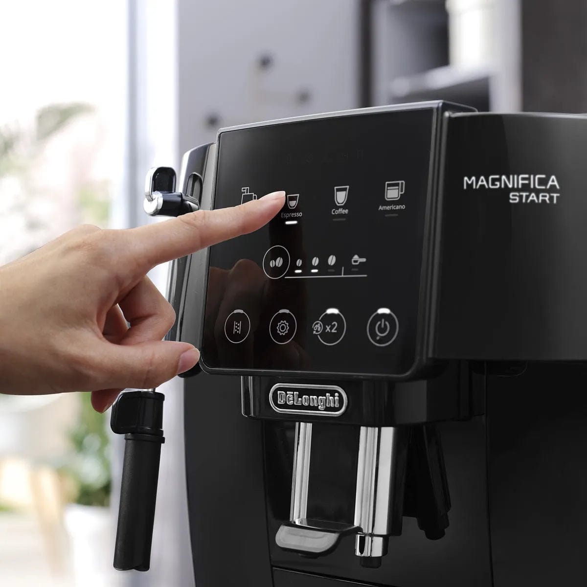 De'Longhi Magnifica Start Super Automatic Espresso Machine ECAM22022B (Black) Super Automatic Espresso Machine DeLonghi