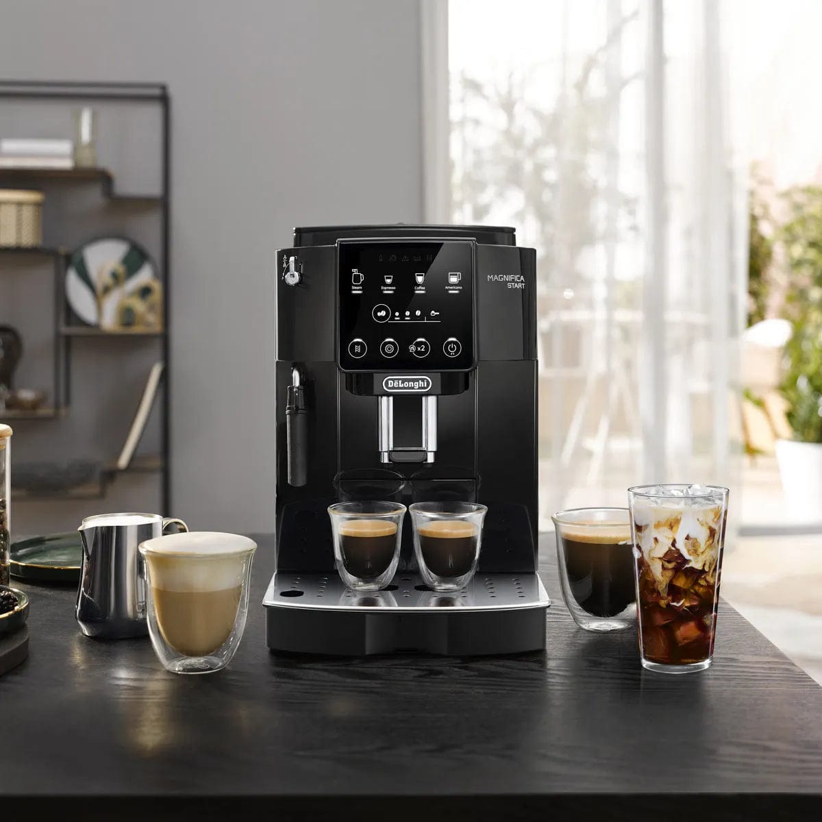 De'Longhi Magnifica Start Super Automatic Espresso Machine ECAM22022B (Black) Super Automatic Espresso Machine DeLonghi