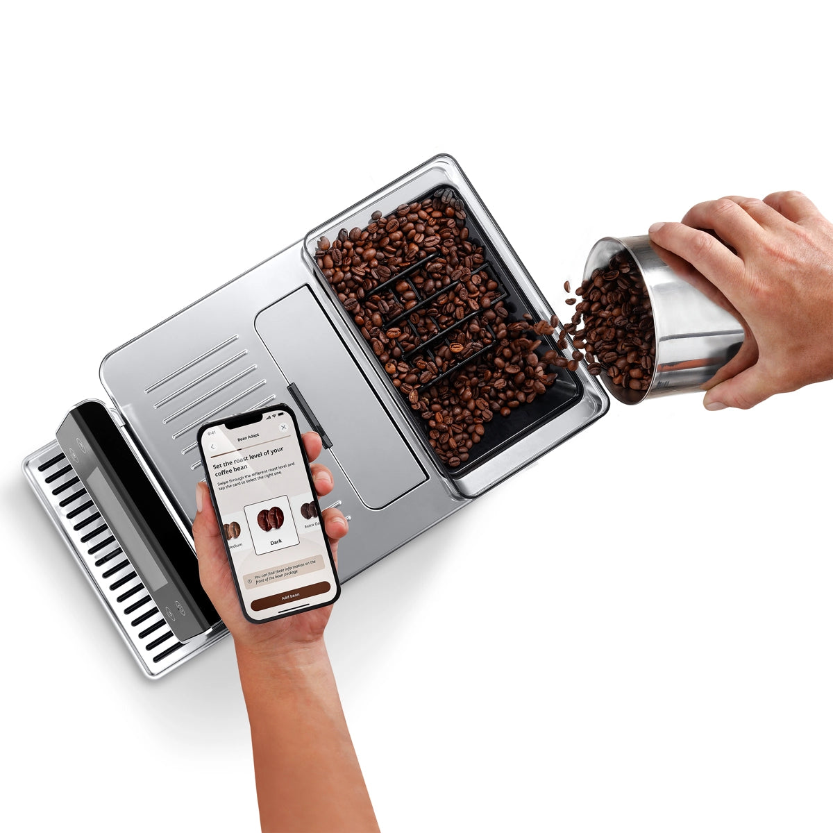 De'Longhi PrimaDonna Aromatic Super Automatic Espresso Machine ECAM63075TM Super Automatic Espresso Machine DeLonghi