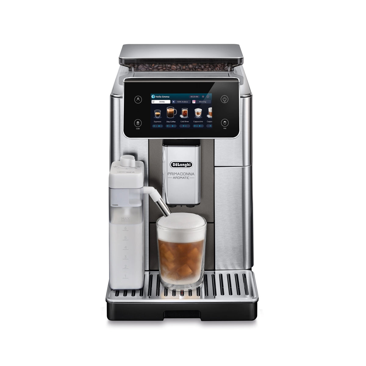 De'Longhi PrimaDonna Aromatic Super Automatic Espresso Machine ECAM63075TM Super Automatic Espresso Machine DeLonghi