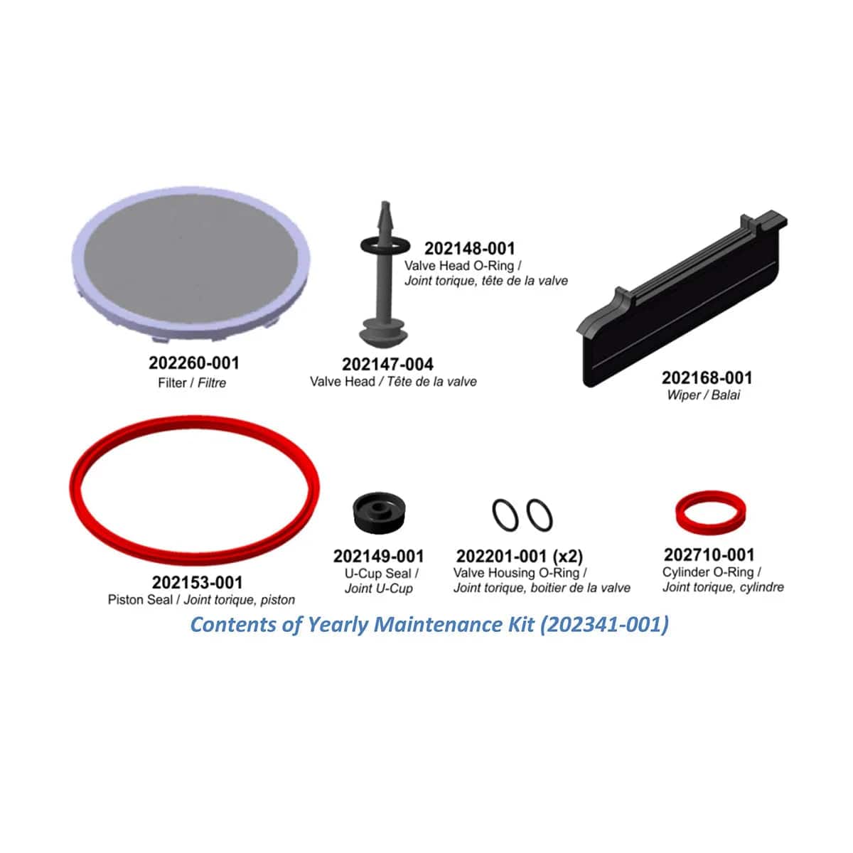 Keurig VKI Brewer Rebuild Kit / Yearly Maintenance Kit (202341-001) Replacement Part Keurig