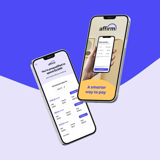 Affirm payment plans on two phones, Step 1