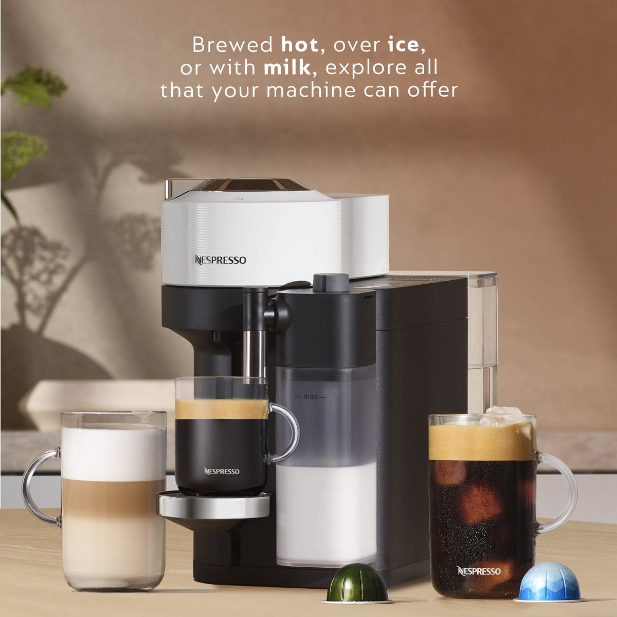 Nespresso Vertuo Lattissima by De'Longhi ENV300W (Matte White) Nespresso Machine DeLonghi