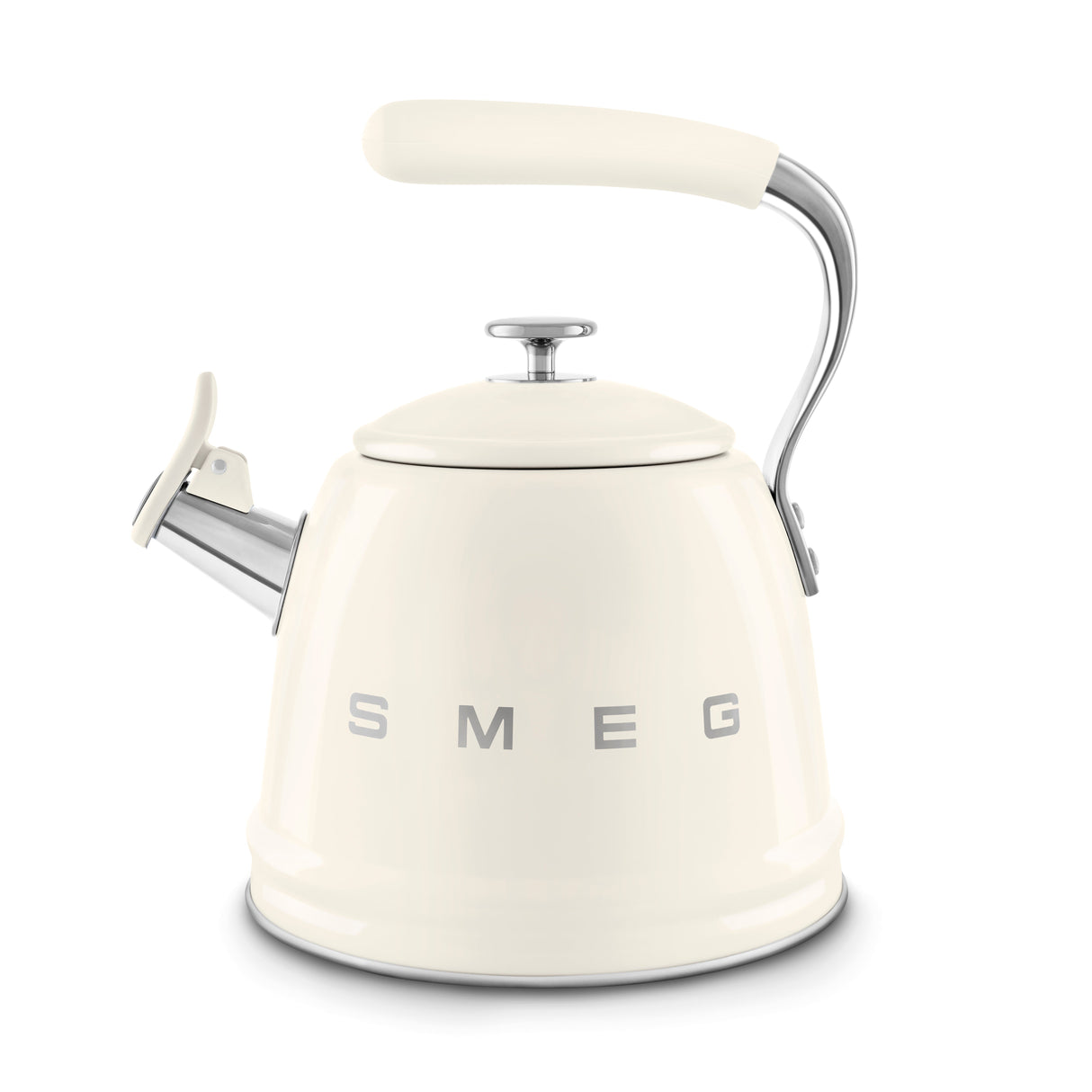 Smeg Retro-Style 2.3L Stove Top Whistling Kettle WKF01CR (Cream) Kettle Smeg