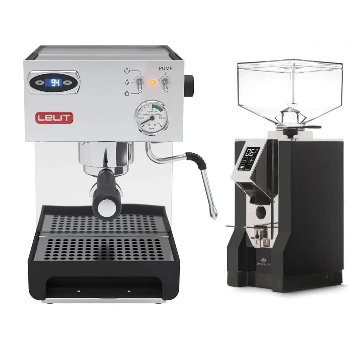 Lelit Anna 2 PL41TEM Espresso Machine with PID and Eureka Mignon Specialita (Black) Grinder Bundle Espresso Machine Lelit