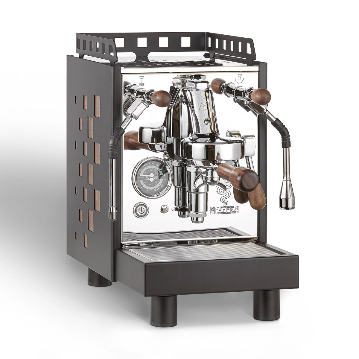 Bezzera Aria MN Espresso Machine (Black w/ Wood Square) Espresso Machine (Prosumer) Bezzera