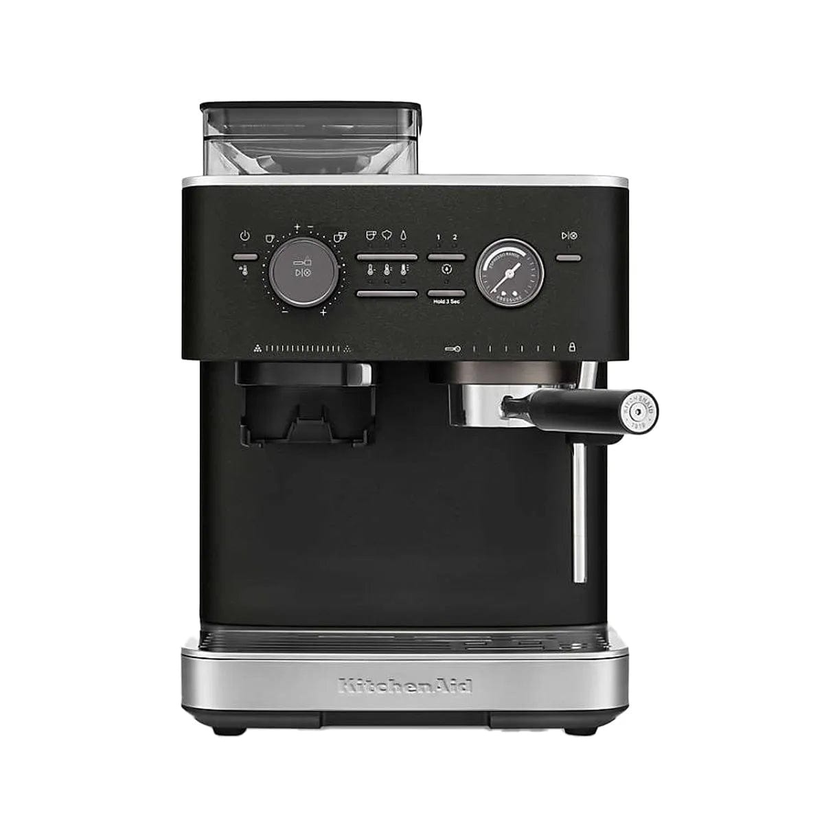 KitchenAid Semi Automatic Espresso Machine with Burr Grinder KES6551BK (Cast Iron Black) Espresso Machine KitchenAid