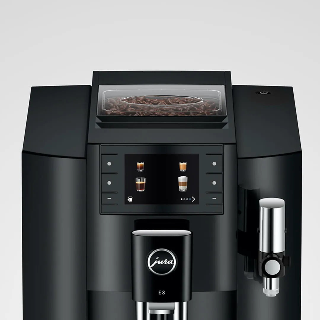 Jura E8 Piano Black Automatic Coffee Machine 15648 (Latest Version) Super Automatic Espresso Machine Jura
