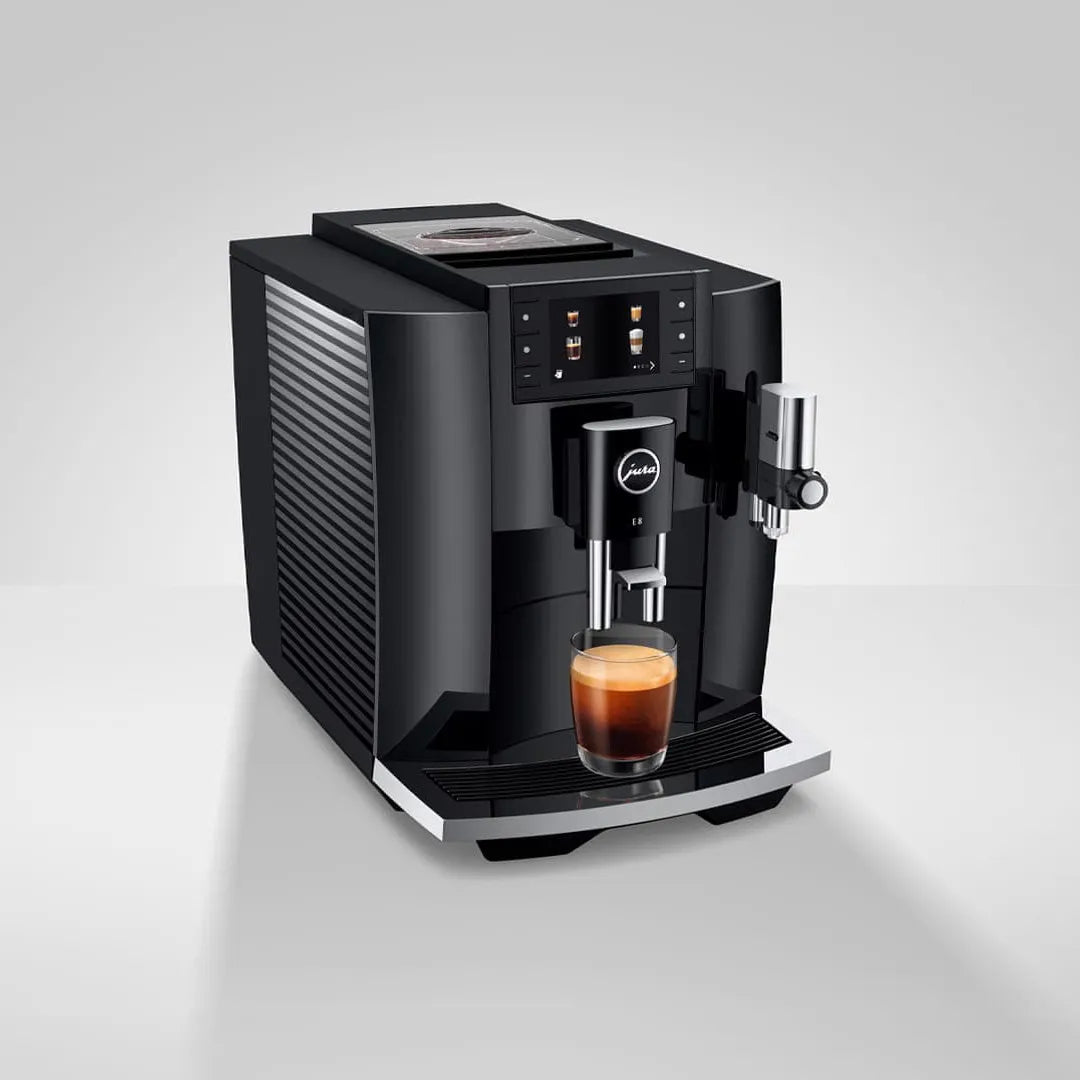 Jura E8 Piano Black Automatic Coffee Machine 15648 (Latest Version) Super Automatic Espresso Machine Jura