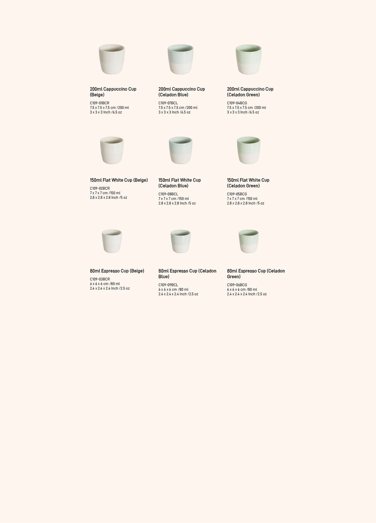 Loveramics Dale Harris 200ml Cappuccino Cup (Crackle Glaze Yellow) Accessory Loveramics