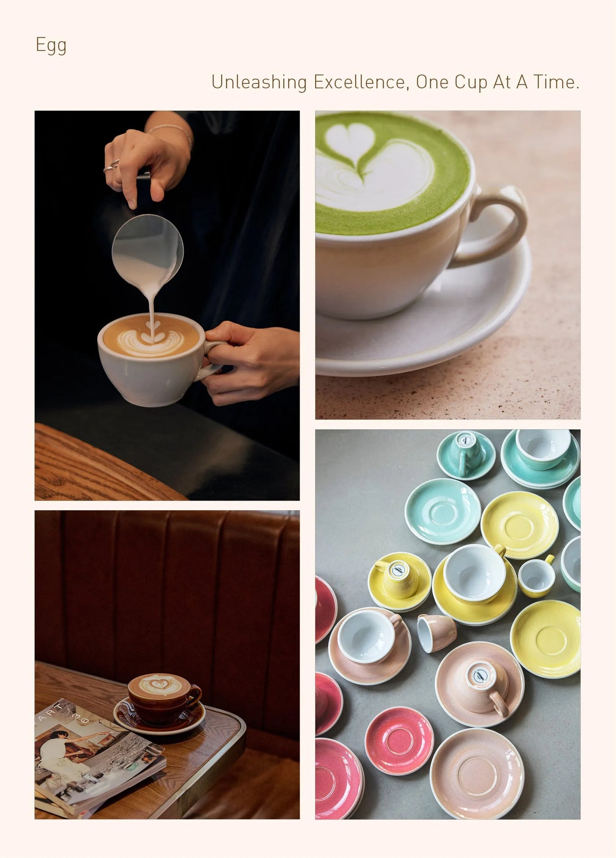 Loveramics Egg 300ml Latte Cup and Saucer (Potters Night Sky) Kitchenware Loveramics