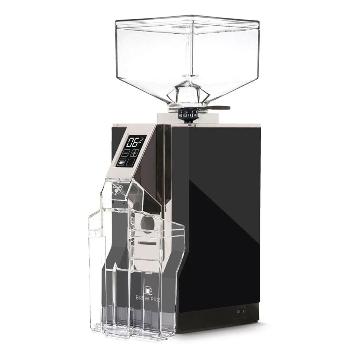 Eureka Mignon Brew Pro l Quiet 55mm Flat Burr Grinder (Black) Coffee Grinder Eureka