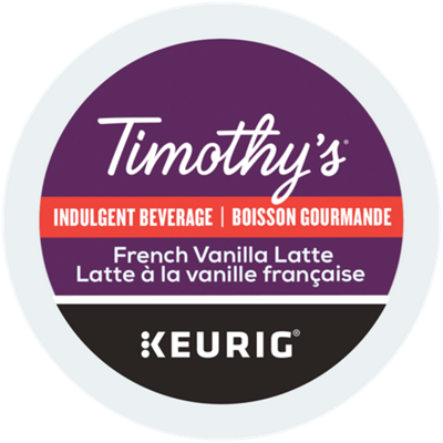 Timothy’s Indulgence French Vanilla Latte K-Cup® Pods (Box of 24)
