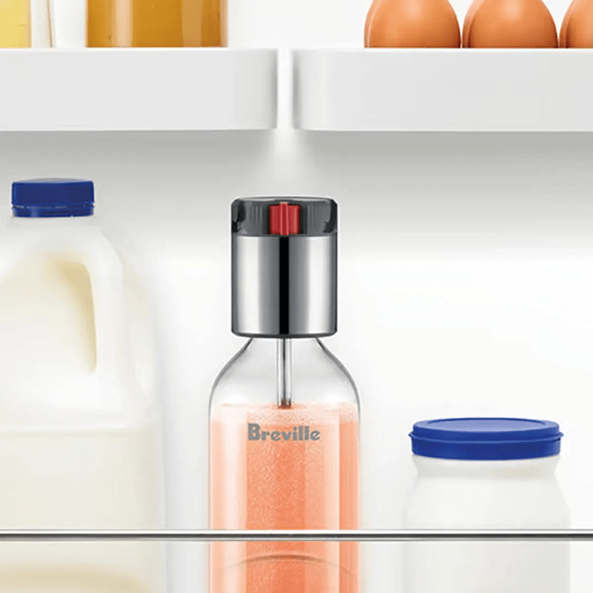 Breville the InFizz Fusion Soda Machine with FusionCap, Sparking Water Maker BCA800DBL0ZNA1 (Damson Blue) Sparkling Water Maker Breville