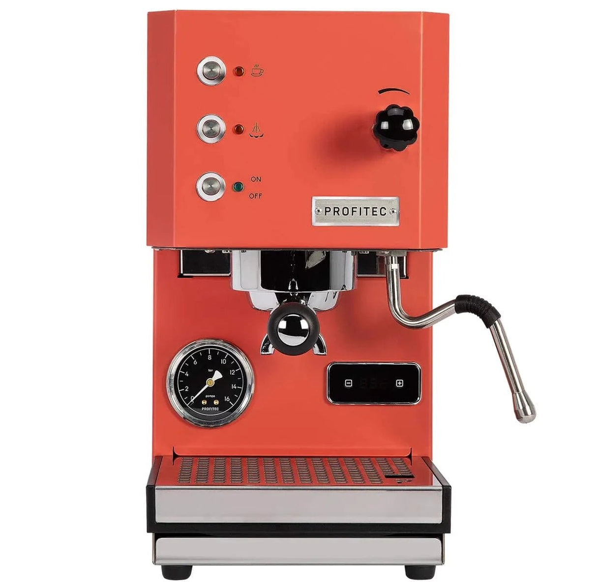Profitec Go (Red) Espresso Machine & DF64 Gen 2 Grinder (Black) Bundle Espresso Machine (Prosumer) Profitec