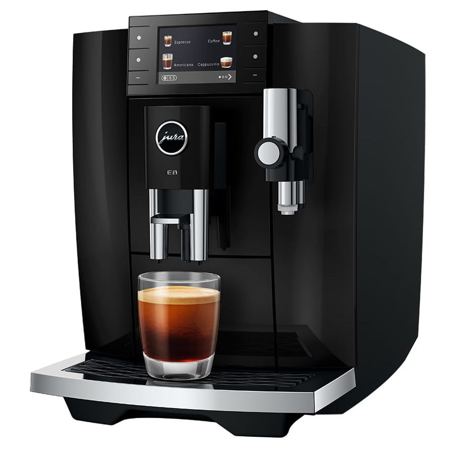 Jura E8 Super Automatic Coffee Machine 15777 (Piano Black) Super Automatic Espresso Machine Jura