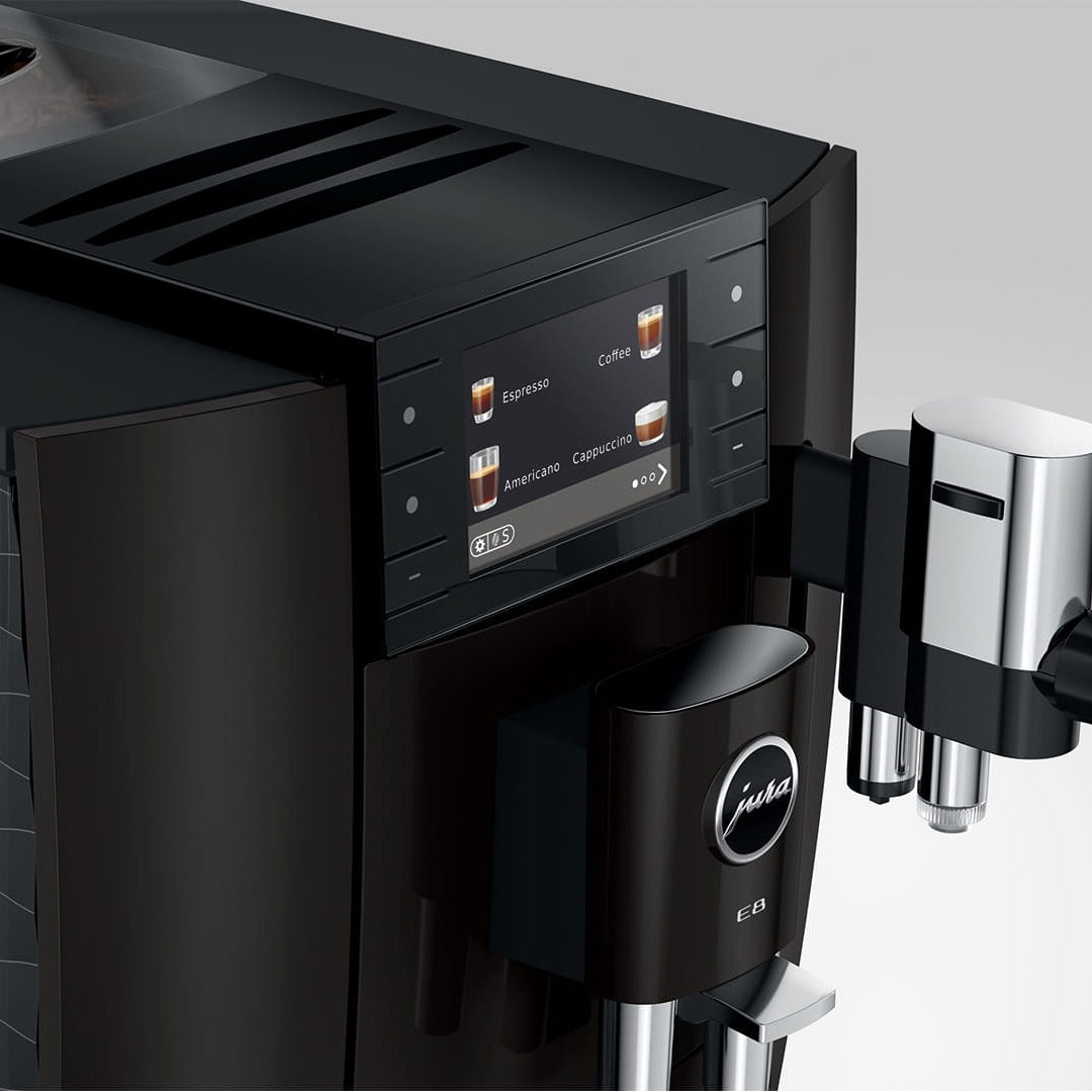 Jura E8 Super Automatic Coffee Machine 15777 (Piano Black) Super Automatic Espresso Machine Jura